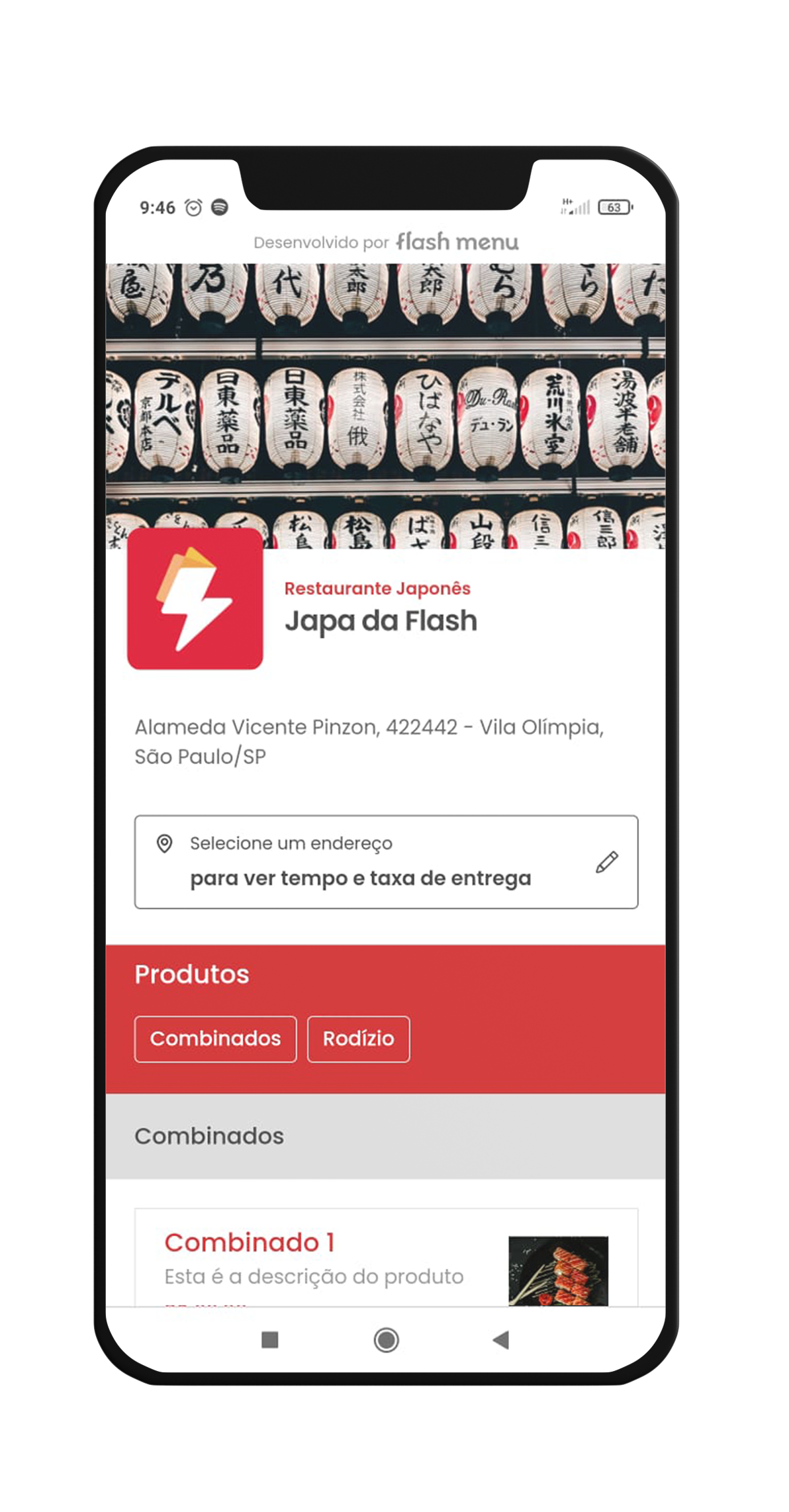 imagem da tela do celular com o passo 3